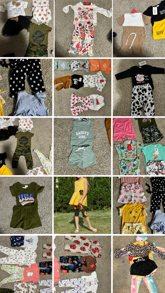 Children's Mixed PatPat Clothing 25 pc Lot